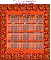 2018 printable calendar with picture, size 3x4 table
