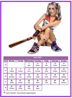 April 2020 calendar women