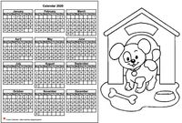 Annual coloring schedule 2020