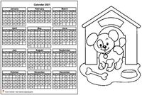 Annual coloring schedule 2021