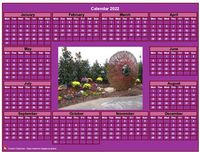 2022 pink photo calendar