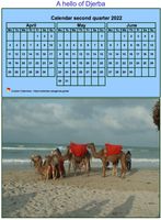 2022 quarterly calendar format portrait with photo