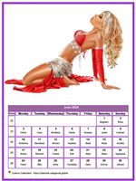 June 2024 calendar women
