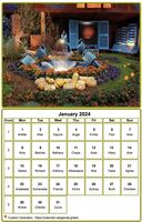 April 2024 calendar with picture at the top