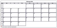 Calendar February 2025
