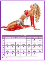 June 2013 calendar women