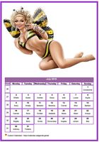 July 2017 calendar women