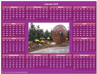 1924 pink photo calendar