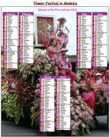 1979 photo calendar biannul festival of flowers in Madeira