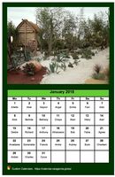 Monthly calendar 2016 with a different photo each month