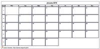 Calendar January 2019