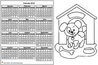 Annual coloring schedule 2019