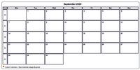 Calendar September 2020