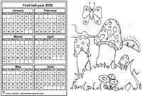 2020 semi-annual coloring calendar