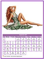 September 2021 calendar women