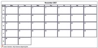 Calendar november 2021