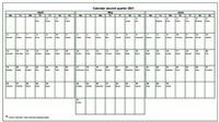 2021 quarterly calendar of landscape format