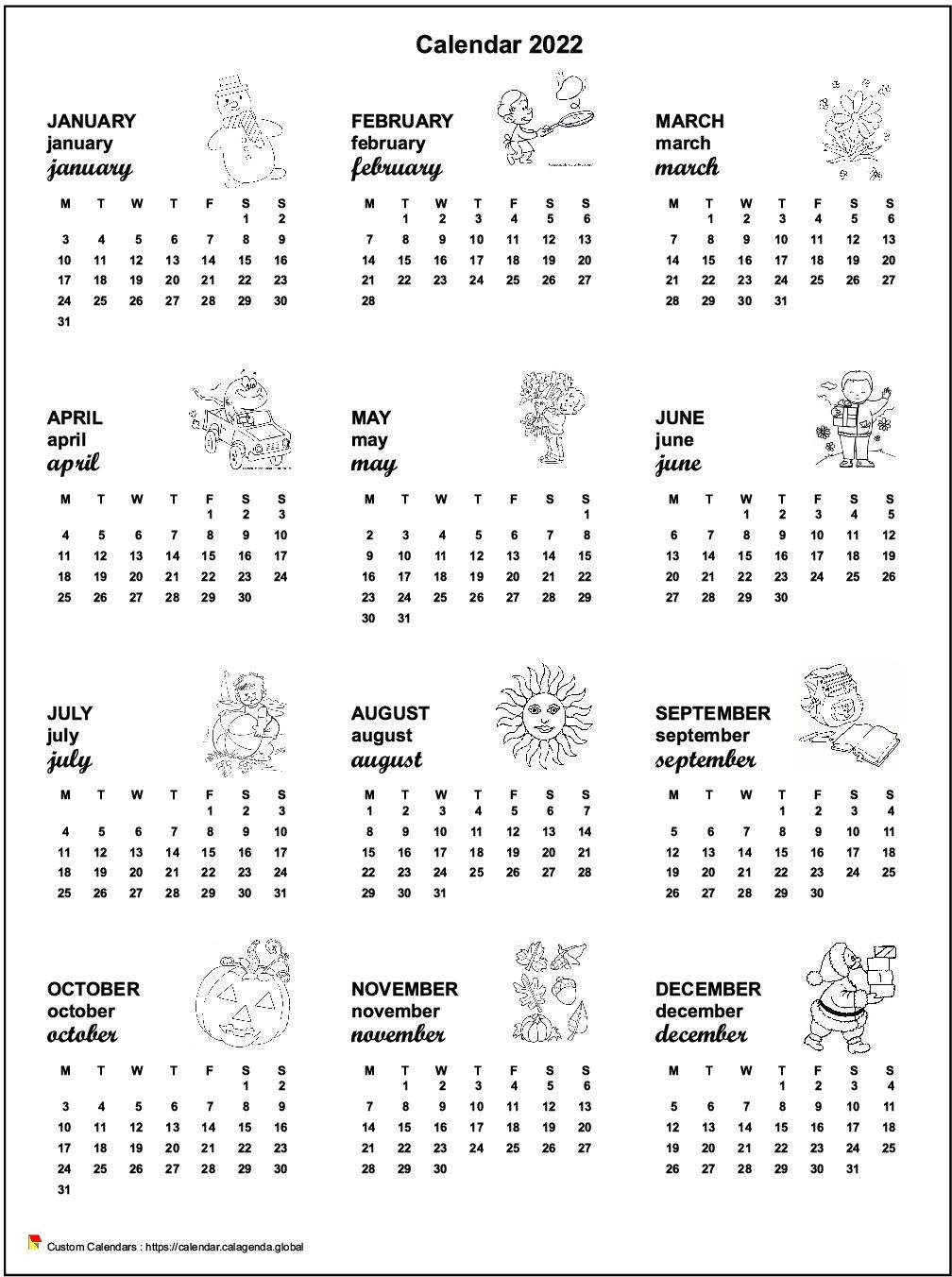 Calendar 2022 annual maternal and primary school