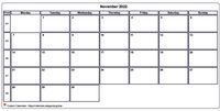 Calendar november 2022