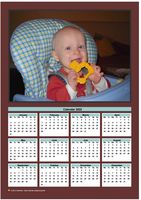 Family photo calendar