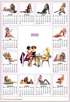Calendar  2022 annual tubes women