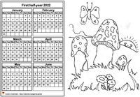 2022 semi-annual coloring calendar