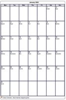 Calendar march 2022 blank