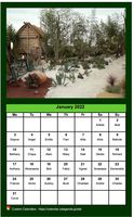 Monthly calendar 2022 with a different photo each month