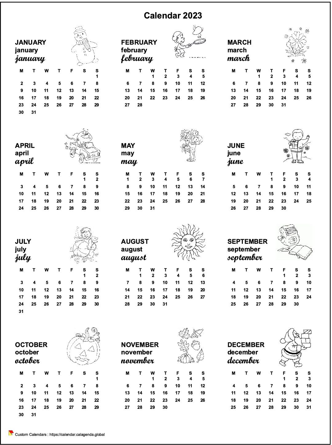 Calendar 2023 annual maternal and primary school