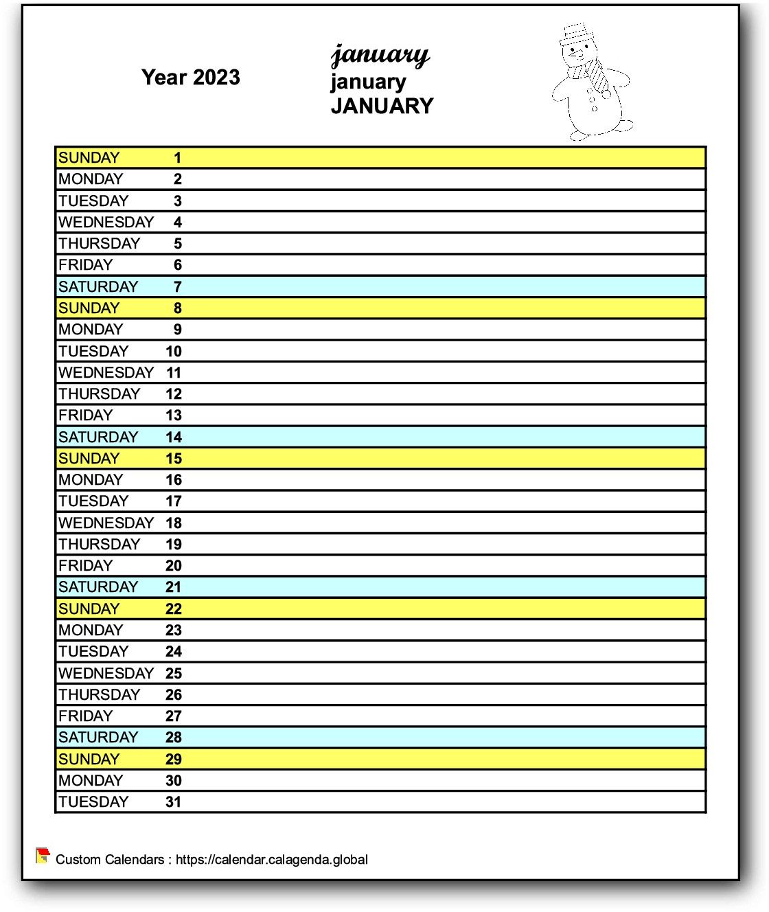 Calendar monthly 2023 school agenda primary school