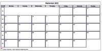Calendar September 2023