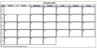 Calendar november 2023