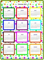 2023 annual color calendar
