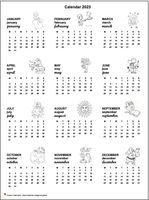 Annual calendar primary school 2023