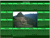 2023 green photo calendar