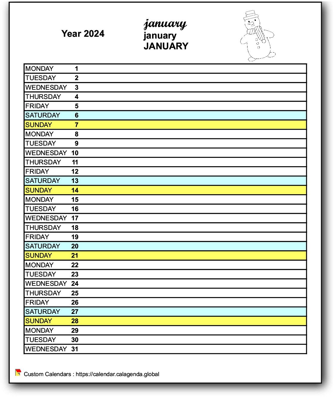 Calendar monthly 2024 school agenda primary school