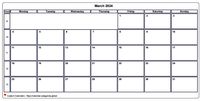 Calendar march