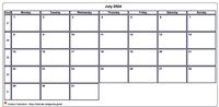 Calendar July 2024