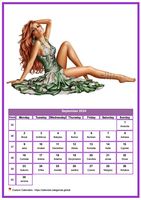 September calendar women
