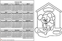 Annual coloring schedule 2024