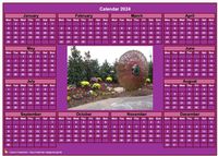 2024 pink photo calendar