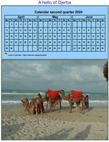 Quarterly calendar format portrait with photo