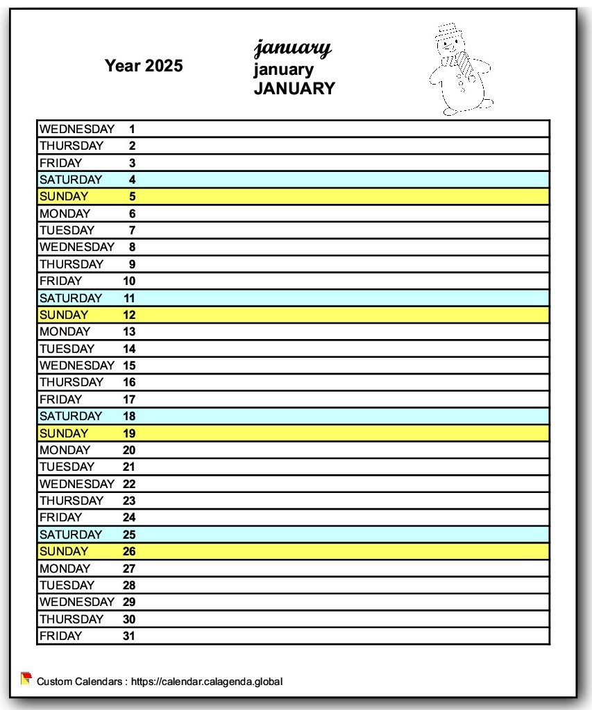 Calendar monthly 2025 school agenda primary school