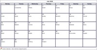2025  calendar July blank format landscape