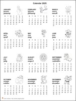 Annual calendar primary school 2025