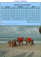 2025 quarterly calendar format portrait with photo