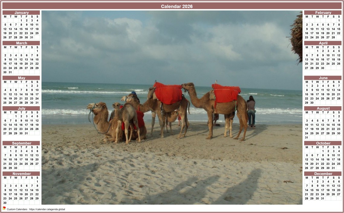 Calendar 2026 photo free