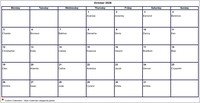 2026  calendar October blank format landscape