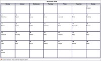 2026  calendar November blank format landscape