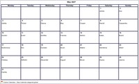 2027  calendar May blank format landscape